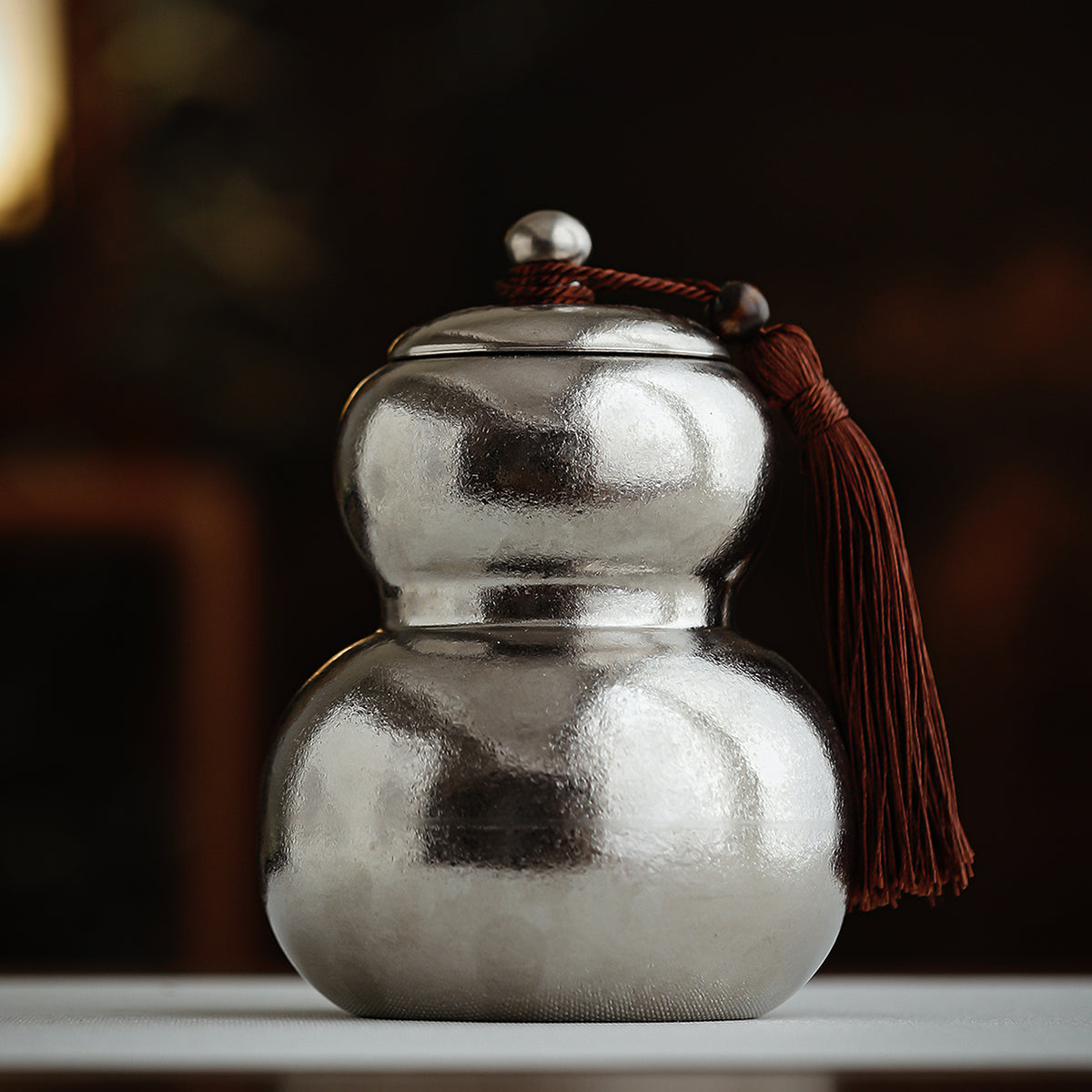Fortune Gourd | Handcrafted Titanium Tea Canister