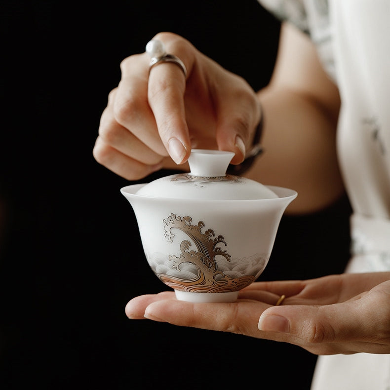 Rising Tide | Ice Jade Porcelain Travel Tea Set