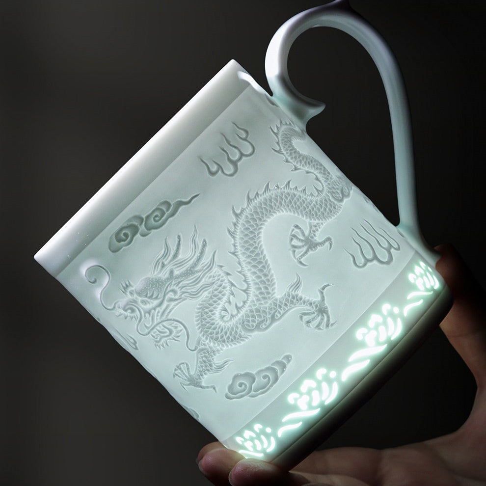 Auspicious Light | Jingdezhen Handcrafted Linglong Porcelain Tea Infuser