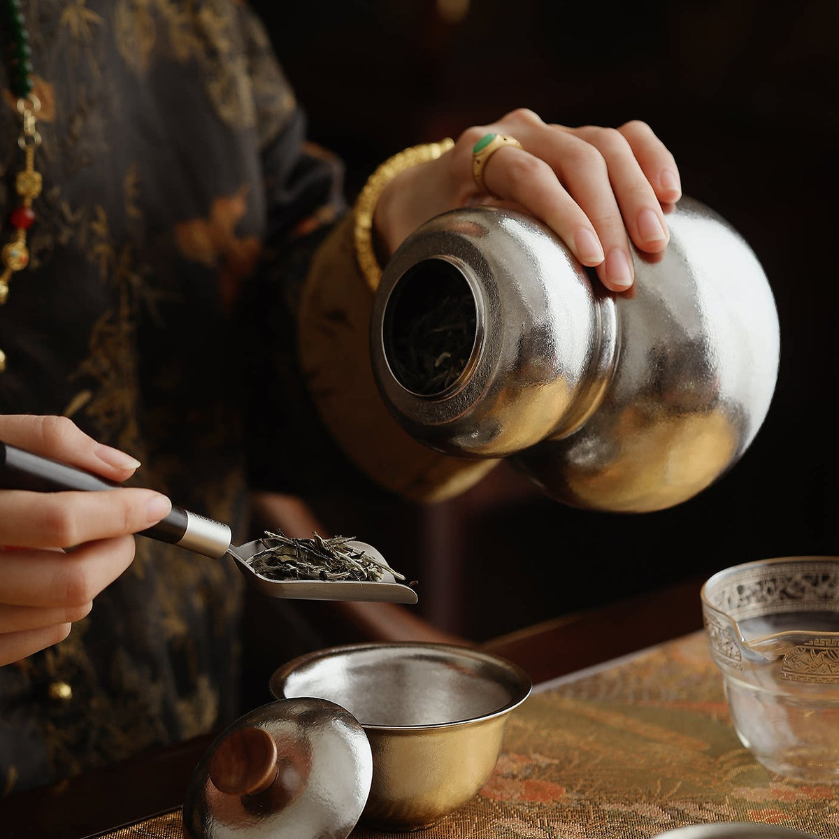 Fortune Gourd | Handcrafted Titanium Tea Canister
