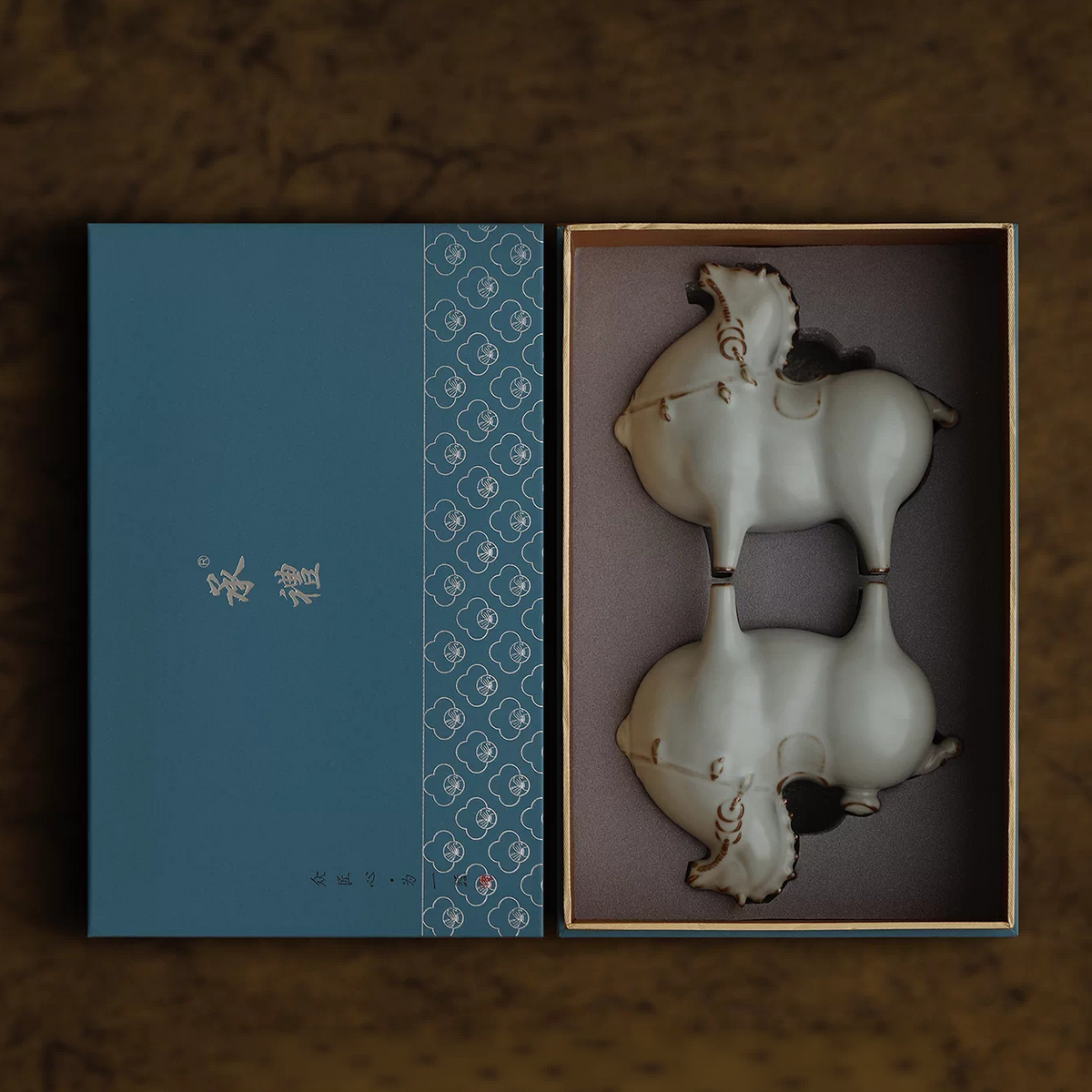 Fortune In Stride | Handcrafted Ru Ware Ceramic Tea Pet