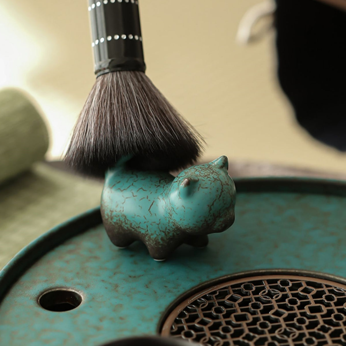 Little Tiger | Reactive-Glaze Ceramic Cat Tea Pet