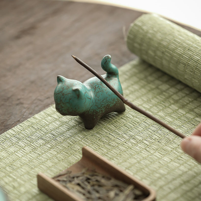 Little Tiger | Reactive-Glaze Ceramic Cat Tea Pet