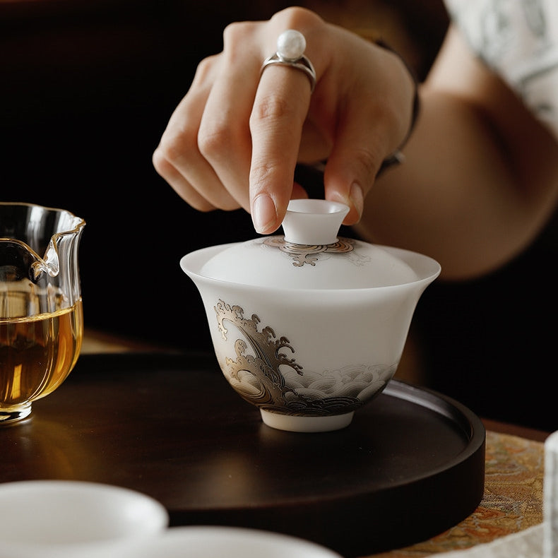 Rising Tide | Ice Jade Porcelain Travel Tea Set