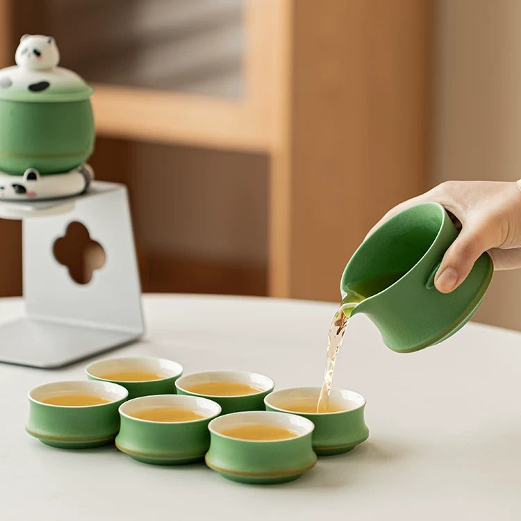 Jade Panda | Handcrafted Ceramic Tea Set