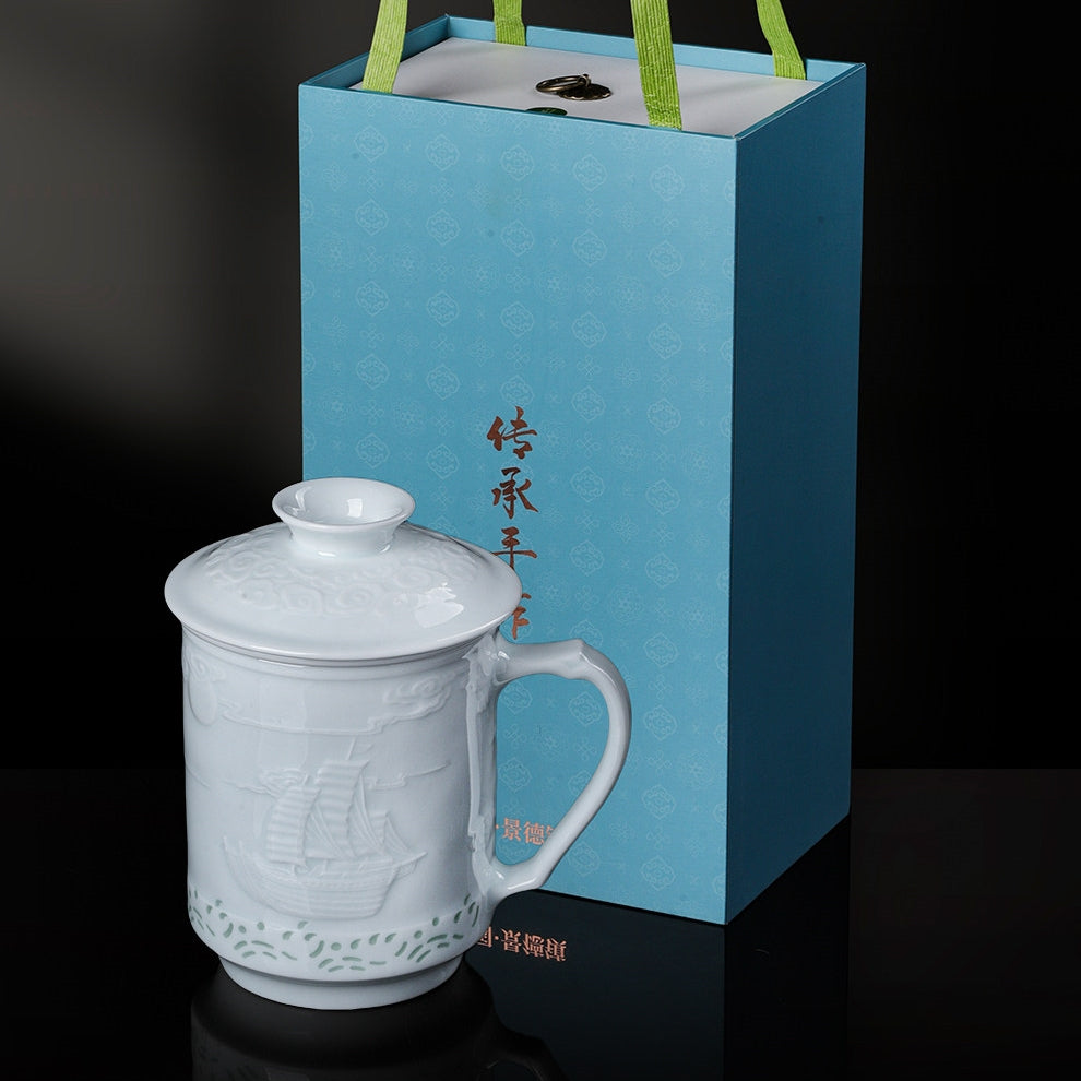 Auspicious Light | Jingdezhen Handcrafted Linglong Porcelain Tea Infuser